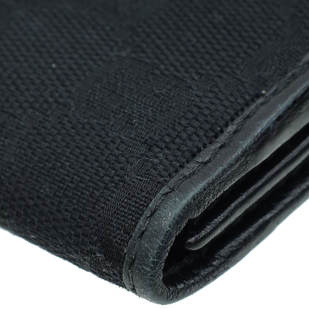 Gucci Black GG French Wallet