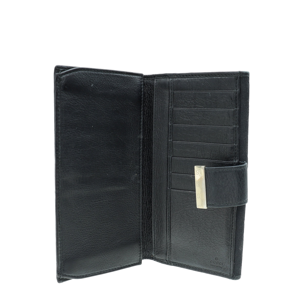 Gucci Black GG French Wallet