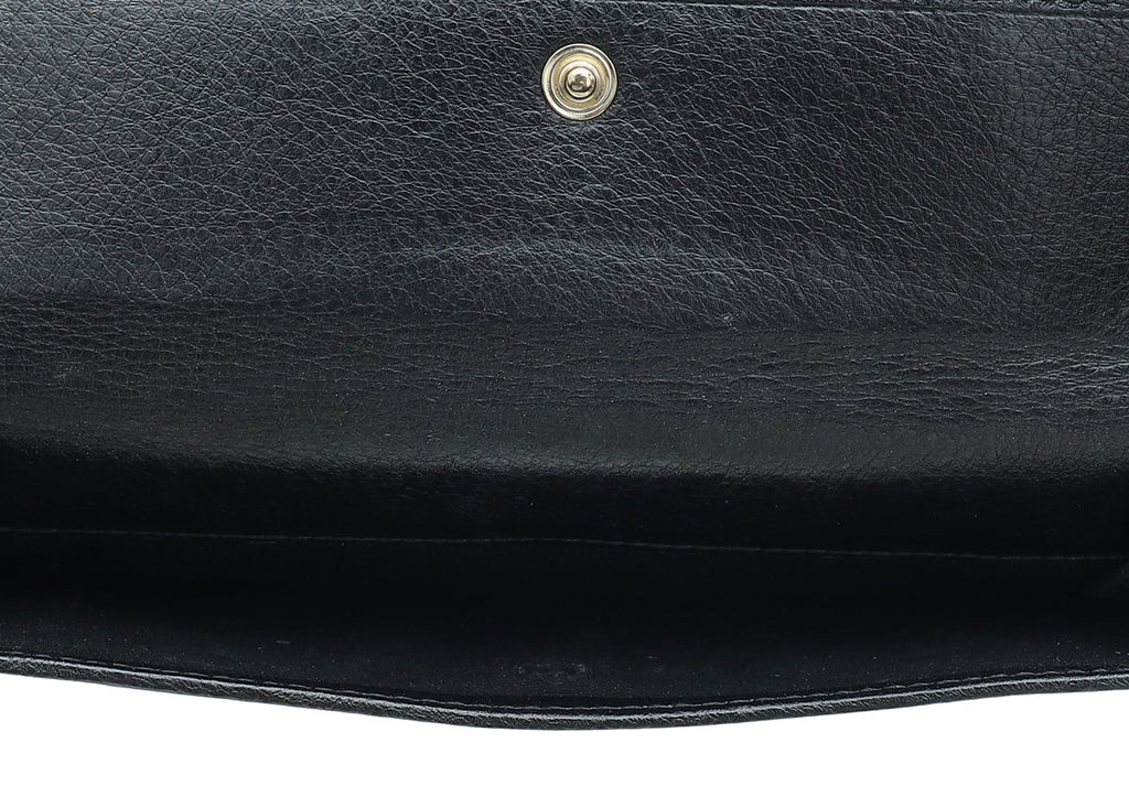 Gucci Black GG French Wallet