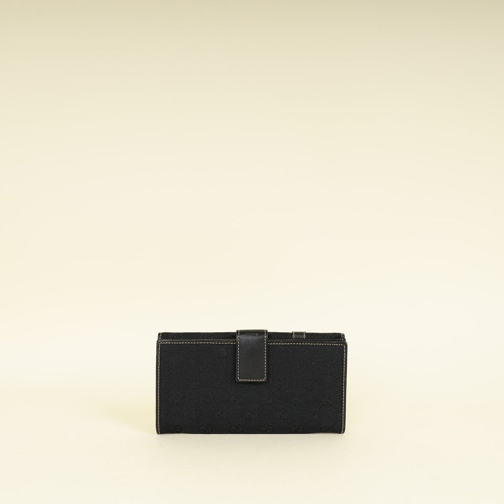 Gucci Black GG Royal Continental Wallet