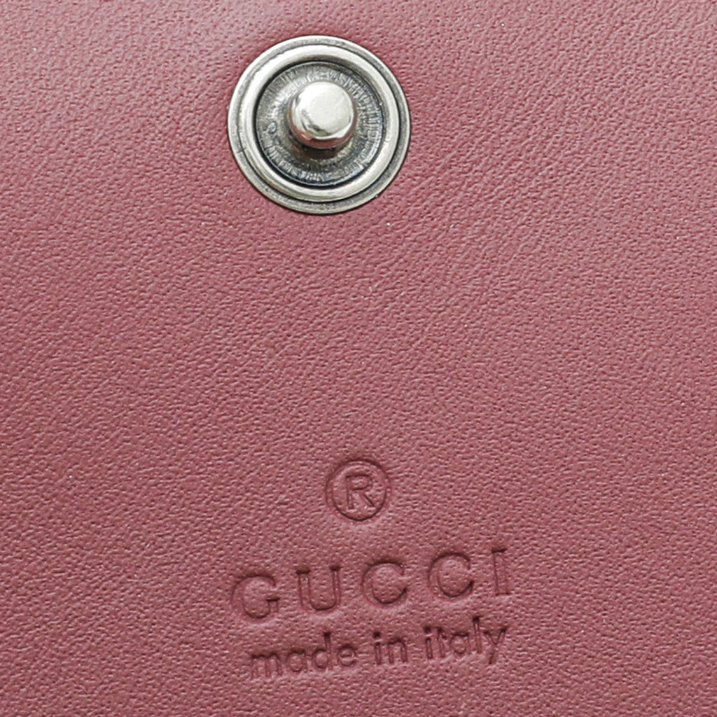 Gucci Bicolor GG Supreme Blooms Card Case Wallet