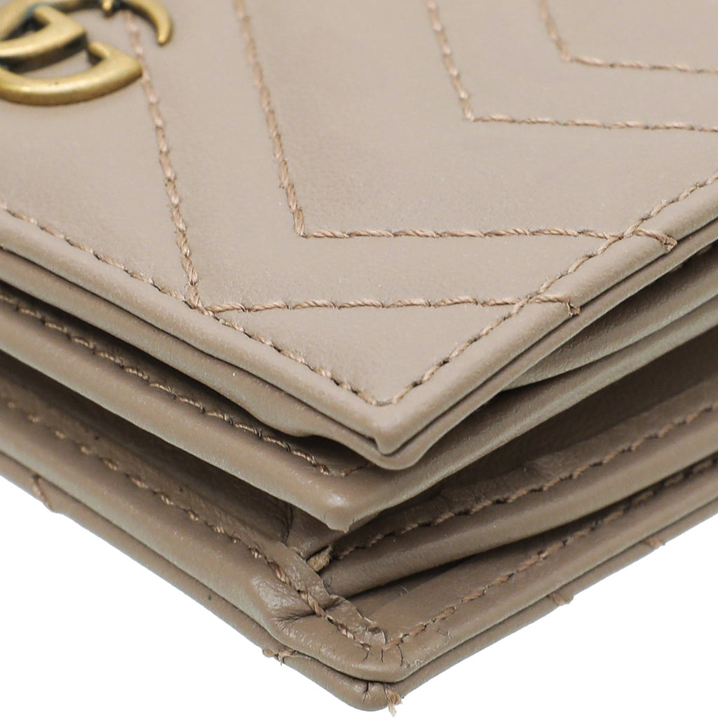 Gucci Dusty Pink GG Marmont Card Case