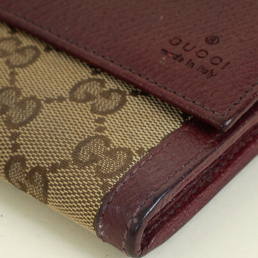 Gucci Bicolor GG Continental Wallet