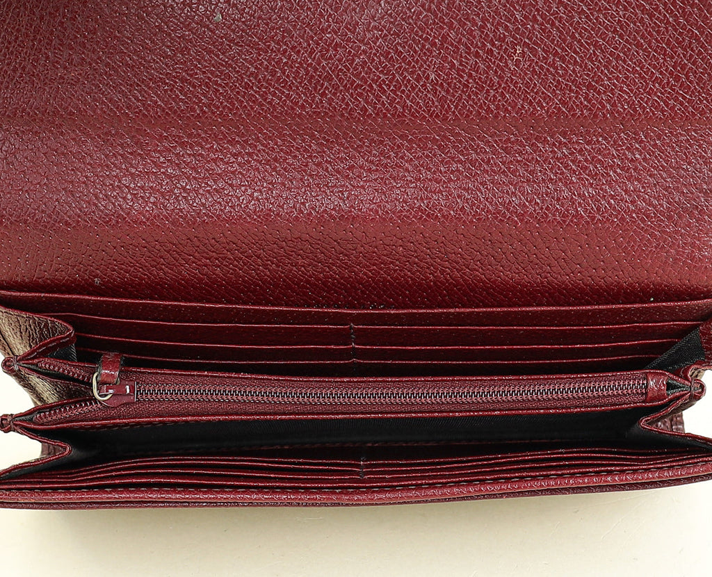 Gucci Bicolor GG Continental Wallet