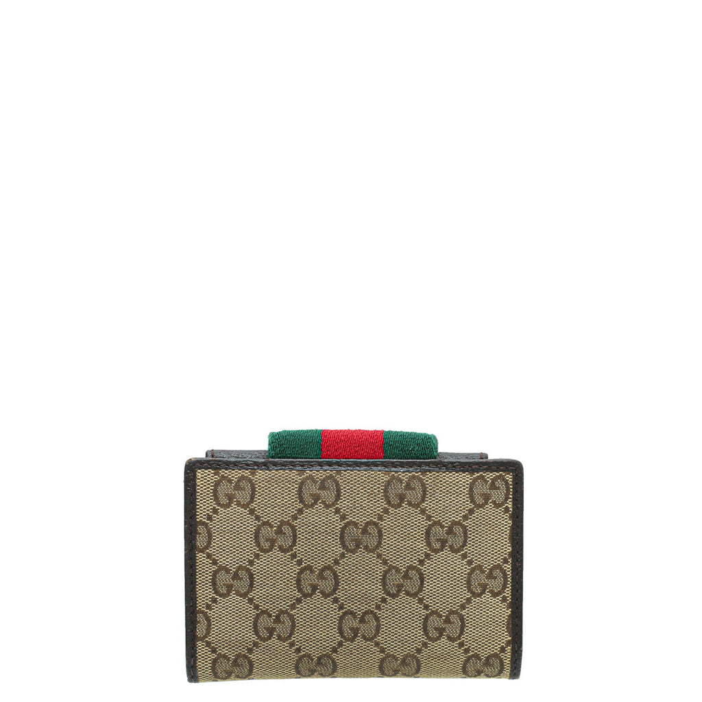 Gucci Bicolor GG Web Small Wallet