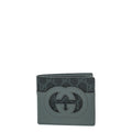 Gucci Dark Grey Cut-Out Interlocking G Wallet
