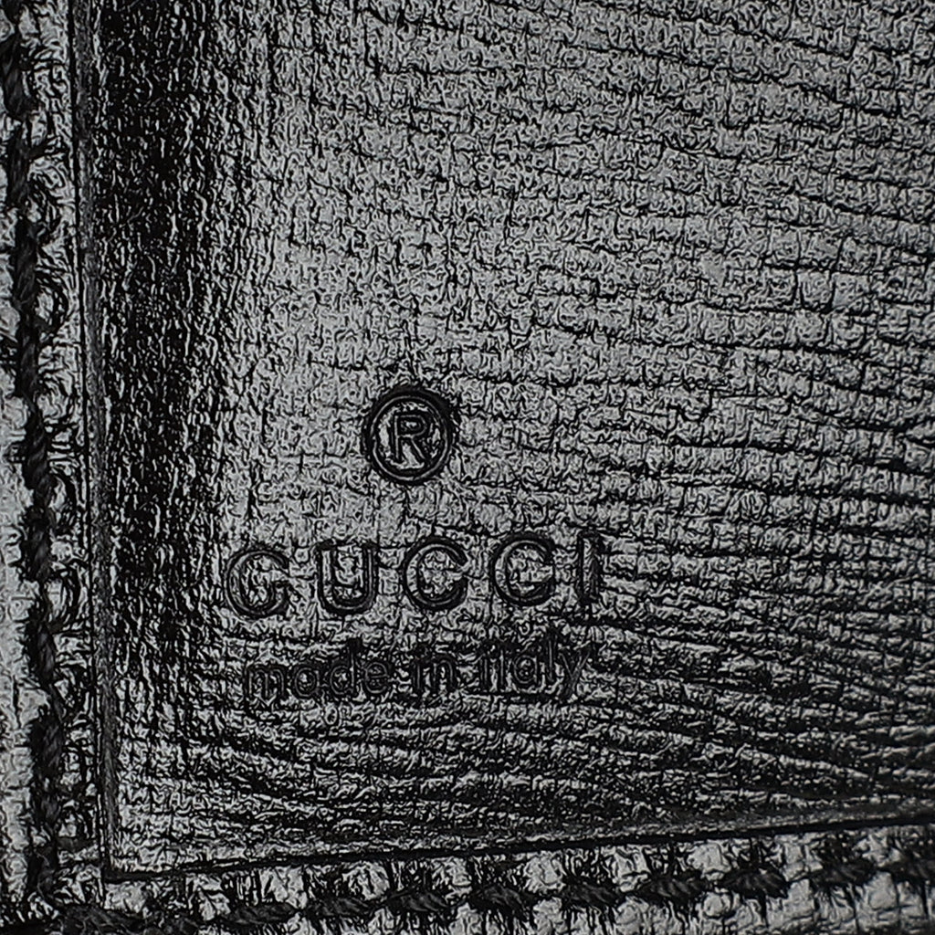 Gucci Black GG Supreme Bifold Wallet