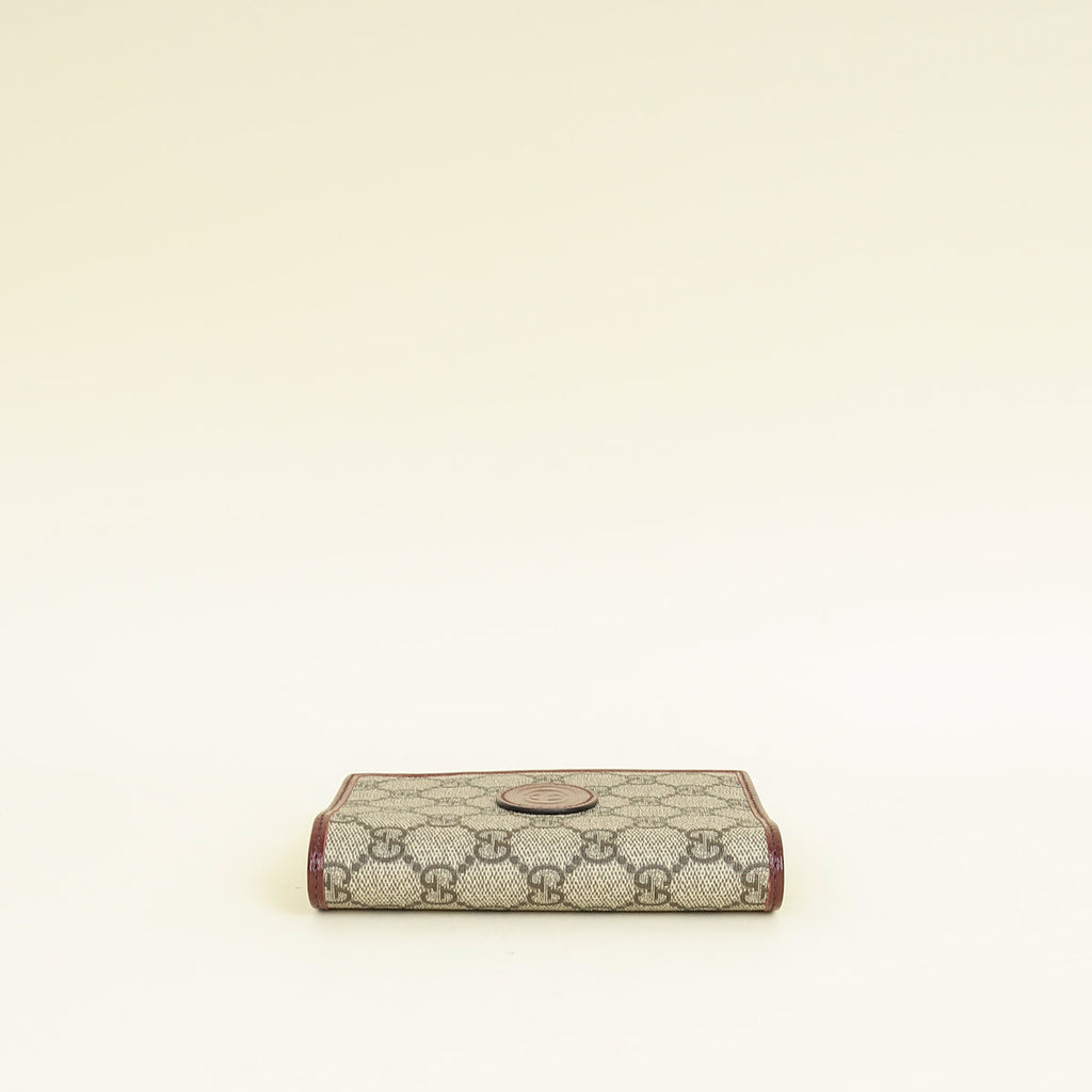 Gucci Bicolor Interlocking G Supreme Passport Wallet