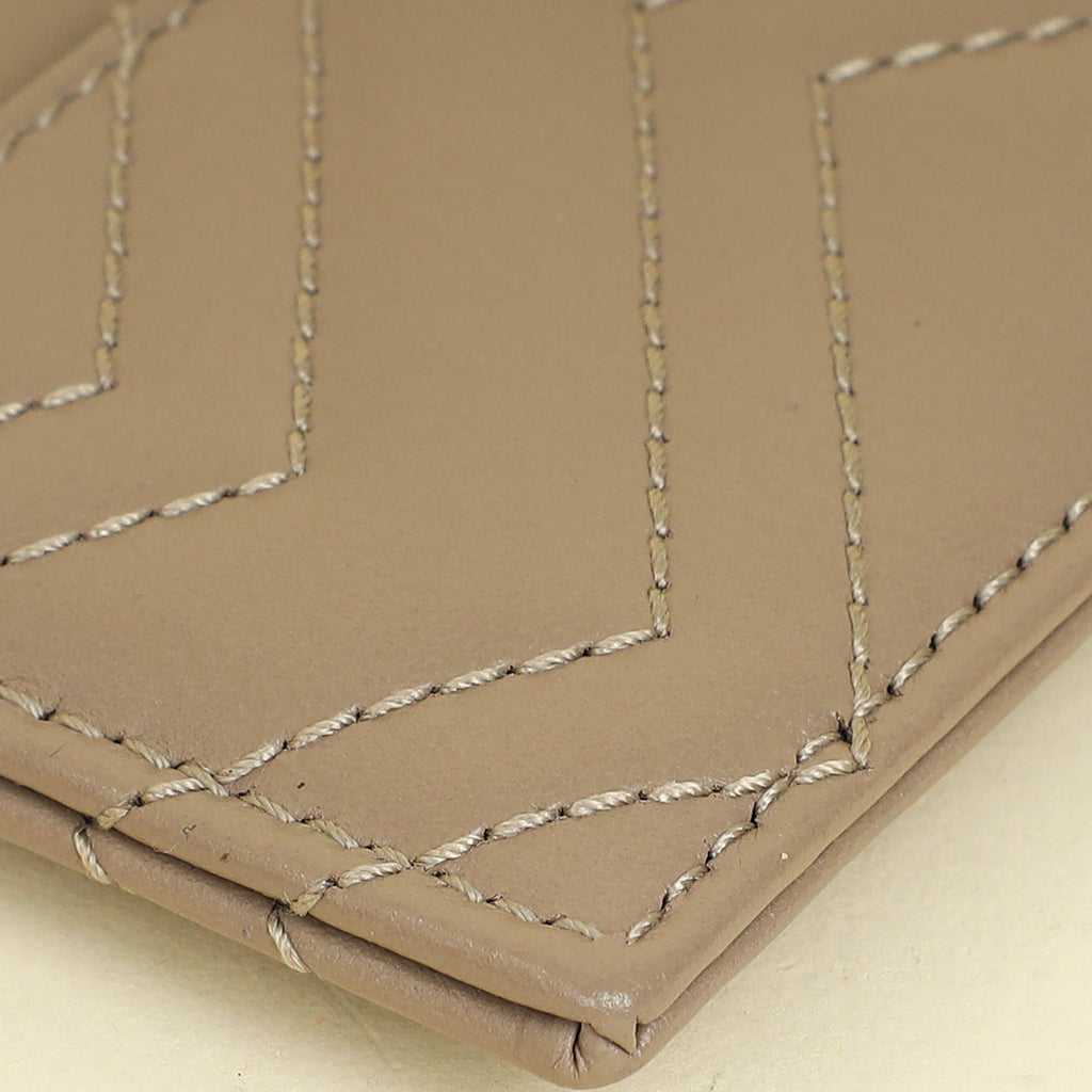 Gucci Taupe GG Marmont Card Case
