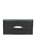 Gucci Black Bamboo Continental Wallet