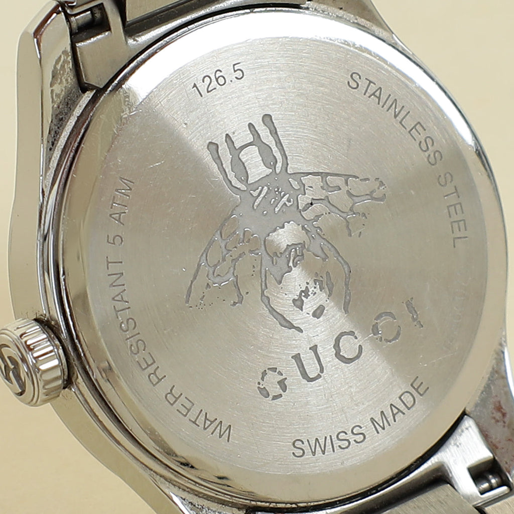 Gucci Stainless Steel G- Timeless 27 mm W/ Feline Head Motif Quartz Movement Watch