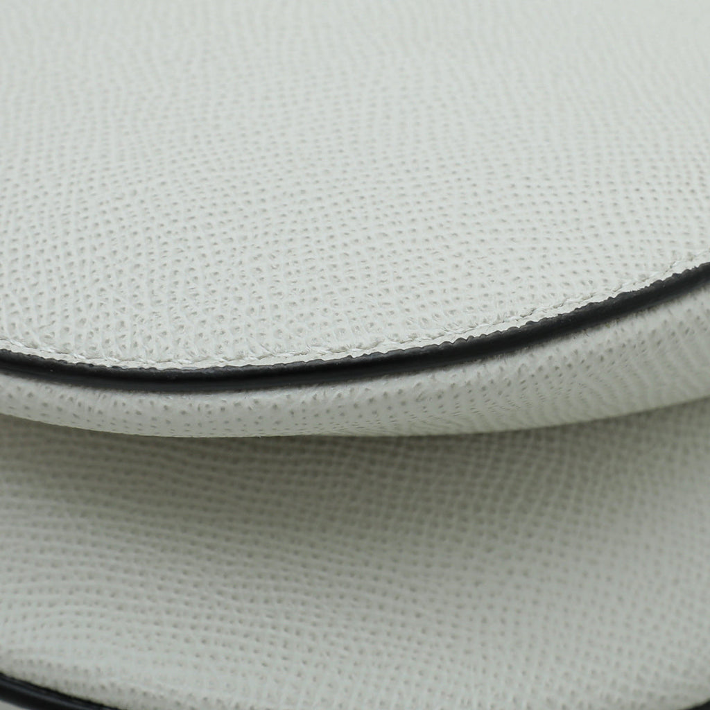Christian Dior White Saddle Medium Bag