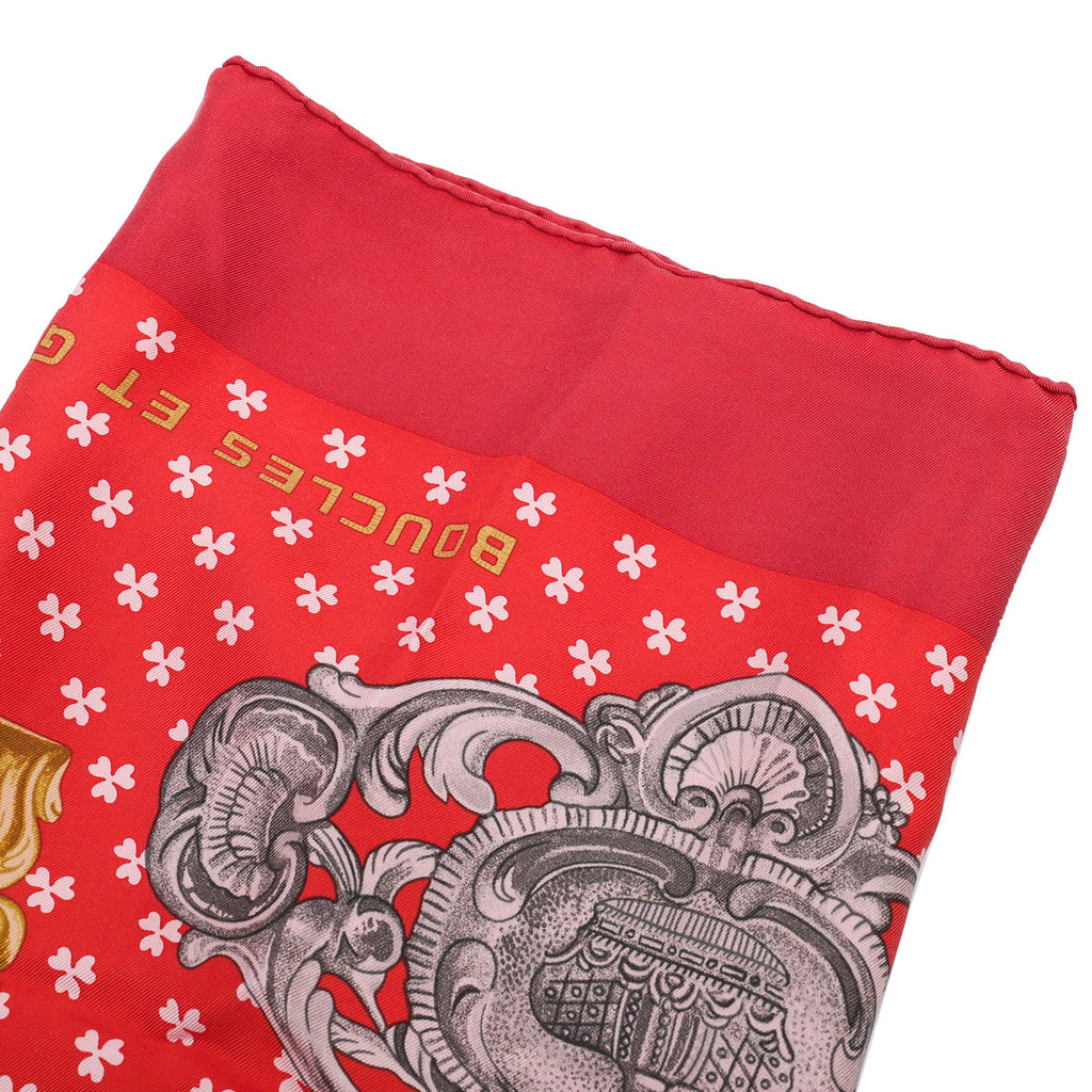 Hermes Bicolor L'Art Du Sarasa Silk 90 Scarf