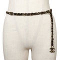 Chanel Chain Belt Gold Plated Suede