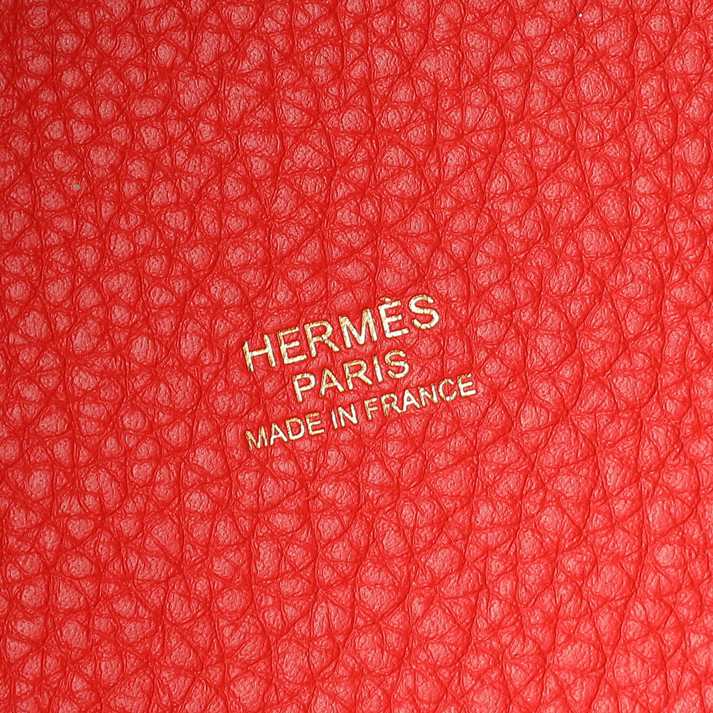 Hermes Rouge Tomate Picotin Lock 18 Bag