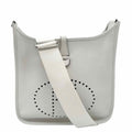HERMES Clemence Evelyne III 29 Crossbody White
