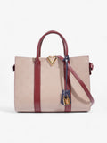 Louis Vuitton Very Tote Blush Pink / Red / Navy Calfskin Leather