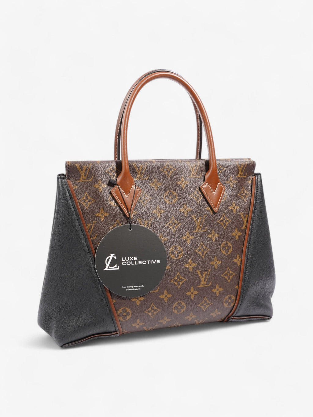 Louis Vuitton W Tote Monogram / Black Coated Canvas PM