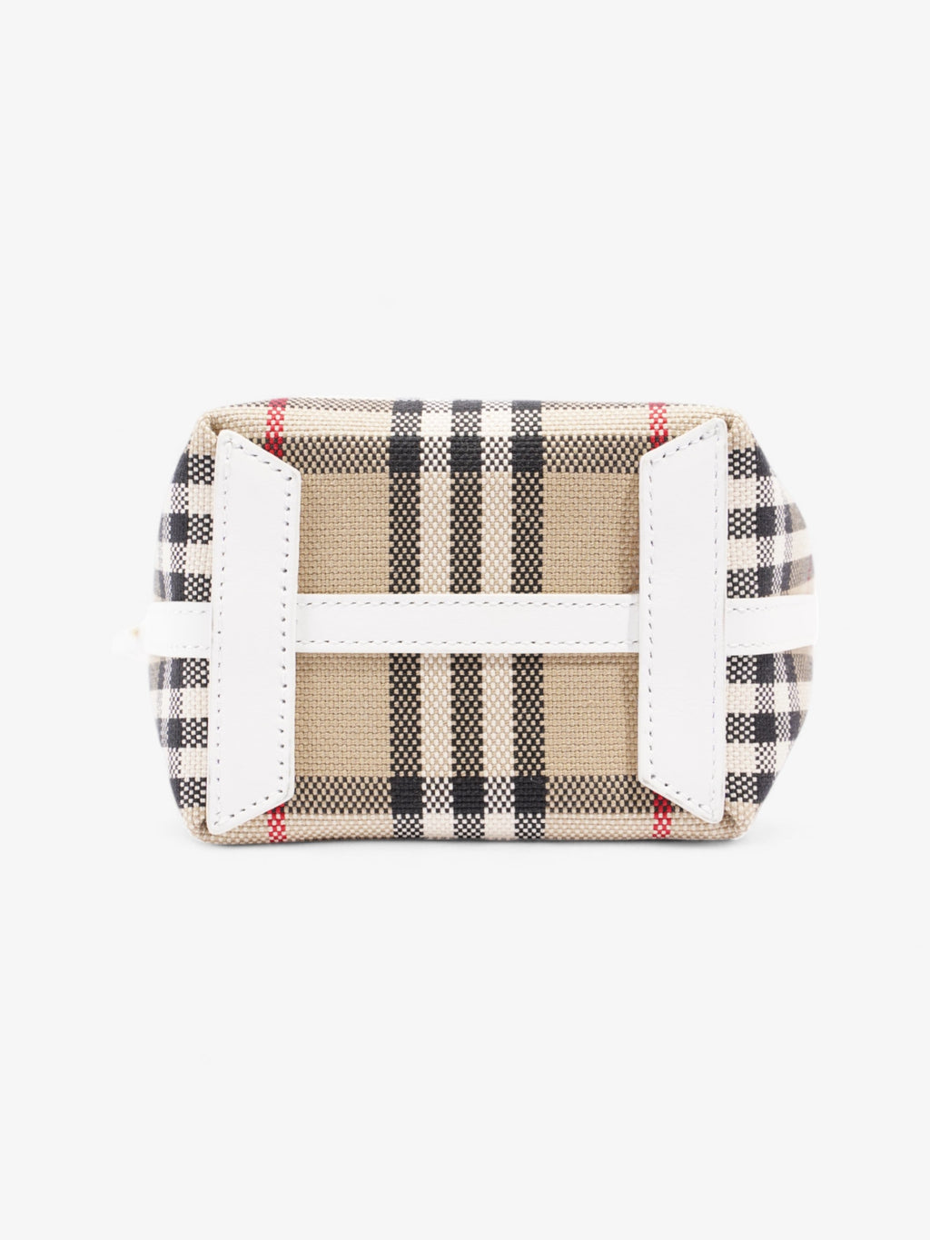 Burberry London Tote Archive Beige / White Cotton Mini