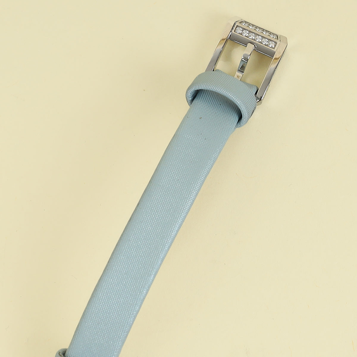 Harry Winston 18K White Gold MOP Diamond Emerald Quartz Watch