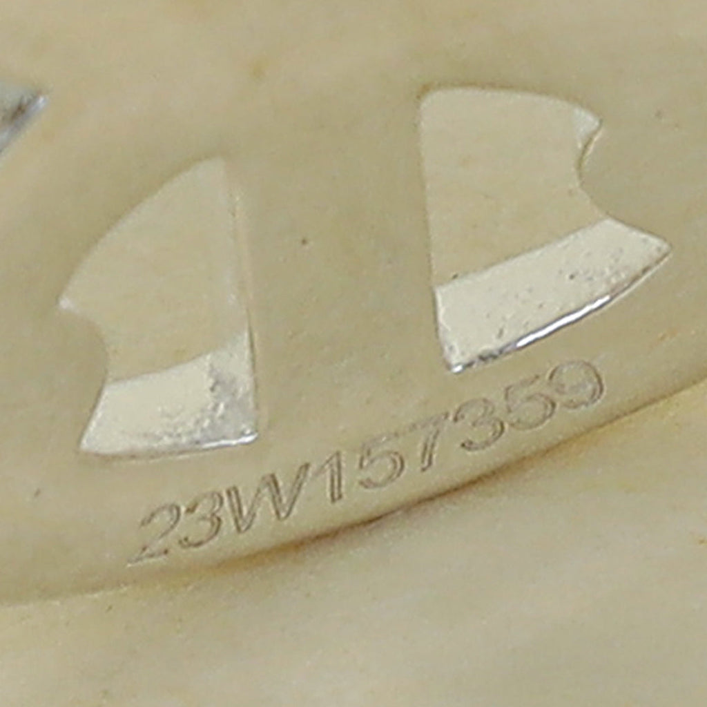 Hermes Silver Chaine D'ancre Enchainee Ring, Large Model 54