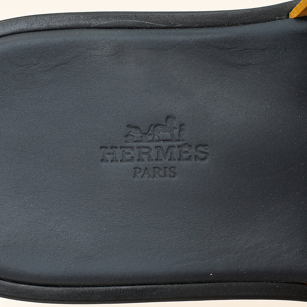 Hermes Jaune Ambre Izmir Sandal 43