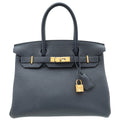 Hermes Bleu Nuit Birkin 30 Bag