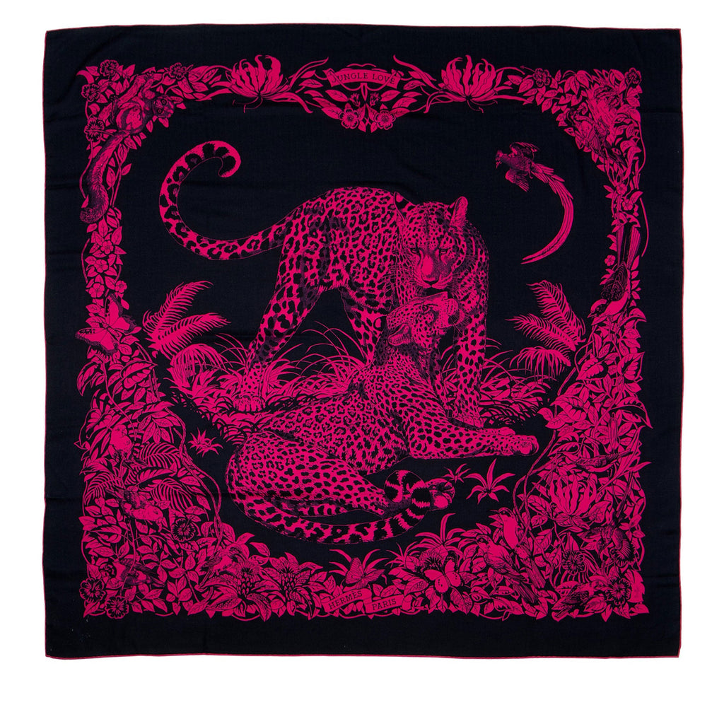 Hermes Cashmere Silk Jungle Love 140cm Shawl