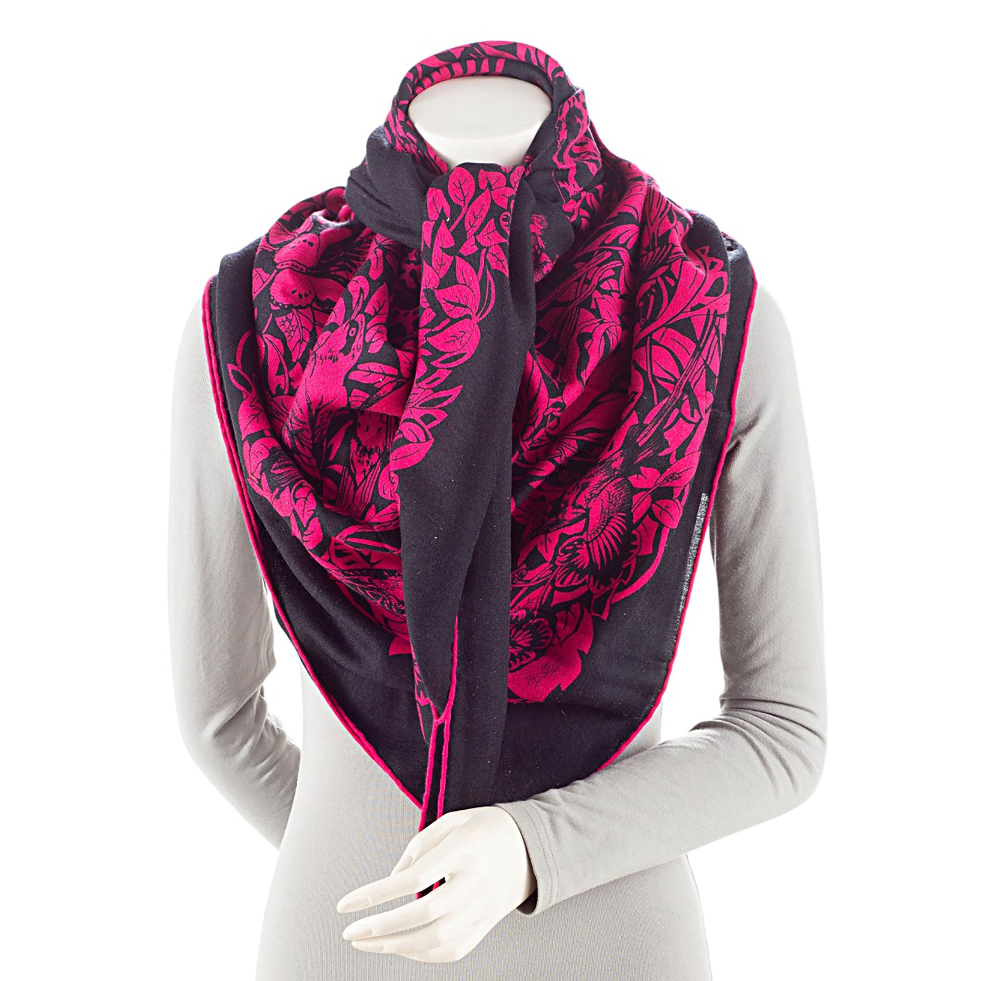 Hermes Cashmere Silk Jungle Love 140cm Shawl