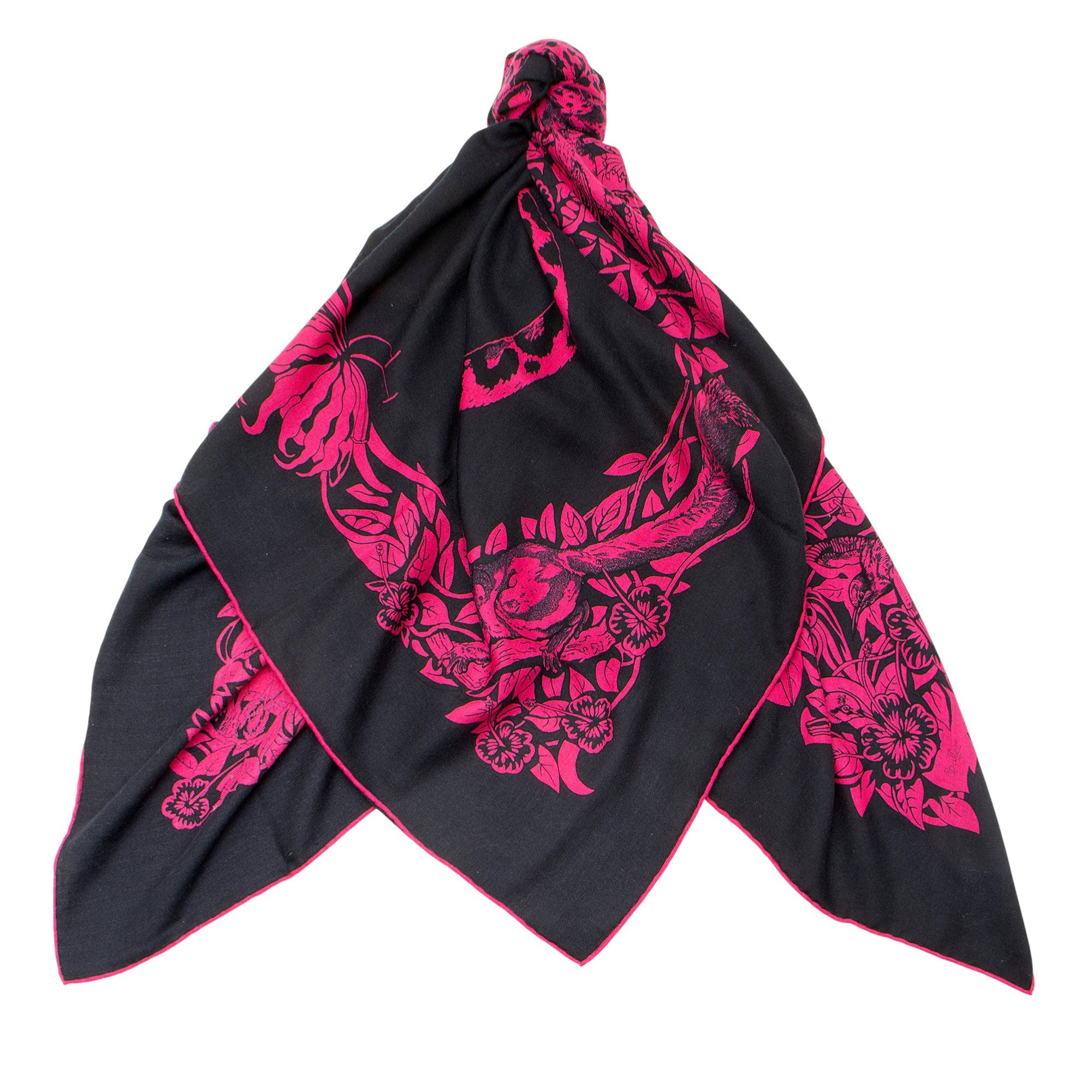 Hermes Cashmere Silk Jungle Love 140cm Shawl