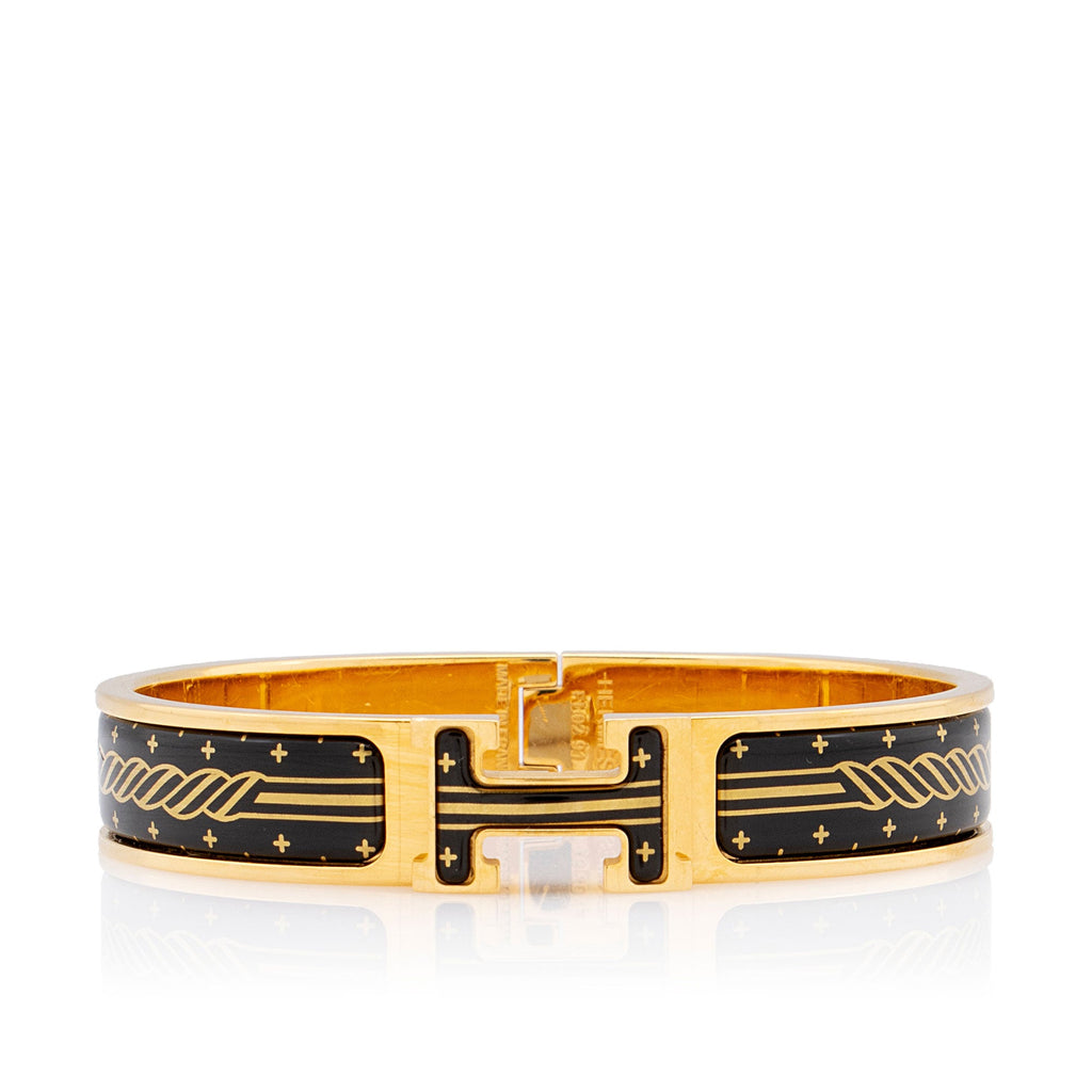 Hermes Clic Clac H Quadrige Au Fil Narrow Bracelet