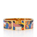 Hermes Clic Clac H Toucans de Paradis Wide Bracelet