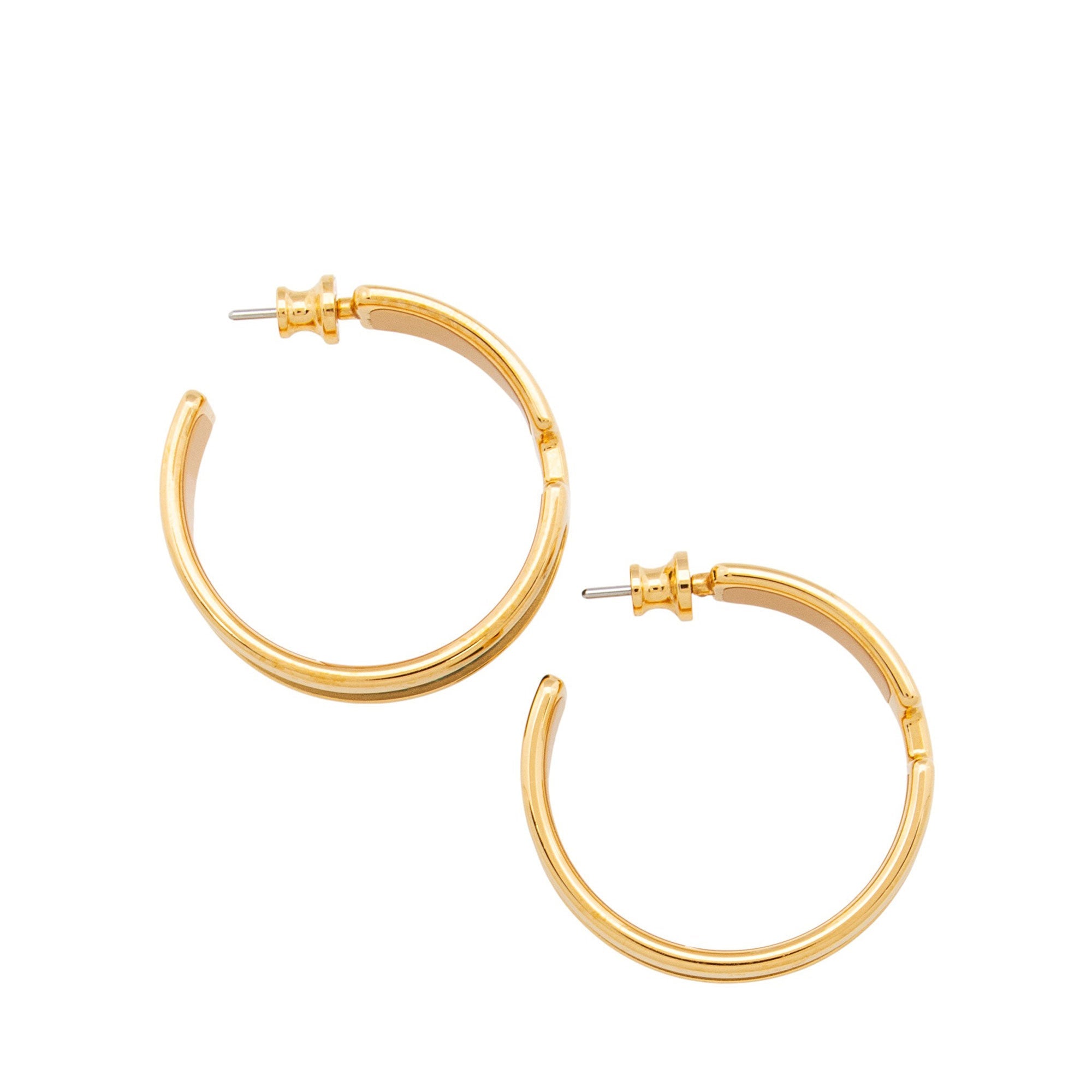 Hermes Lizard Olympe Earrings