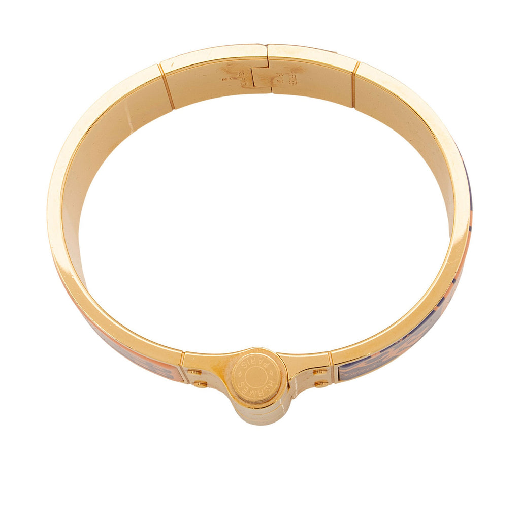 Hermes Mors A Jouets Tatoo Hinged Wide Bracelet