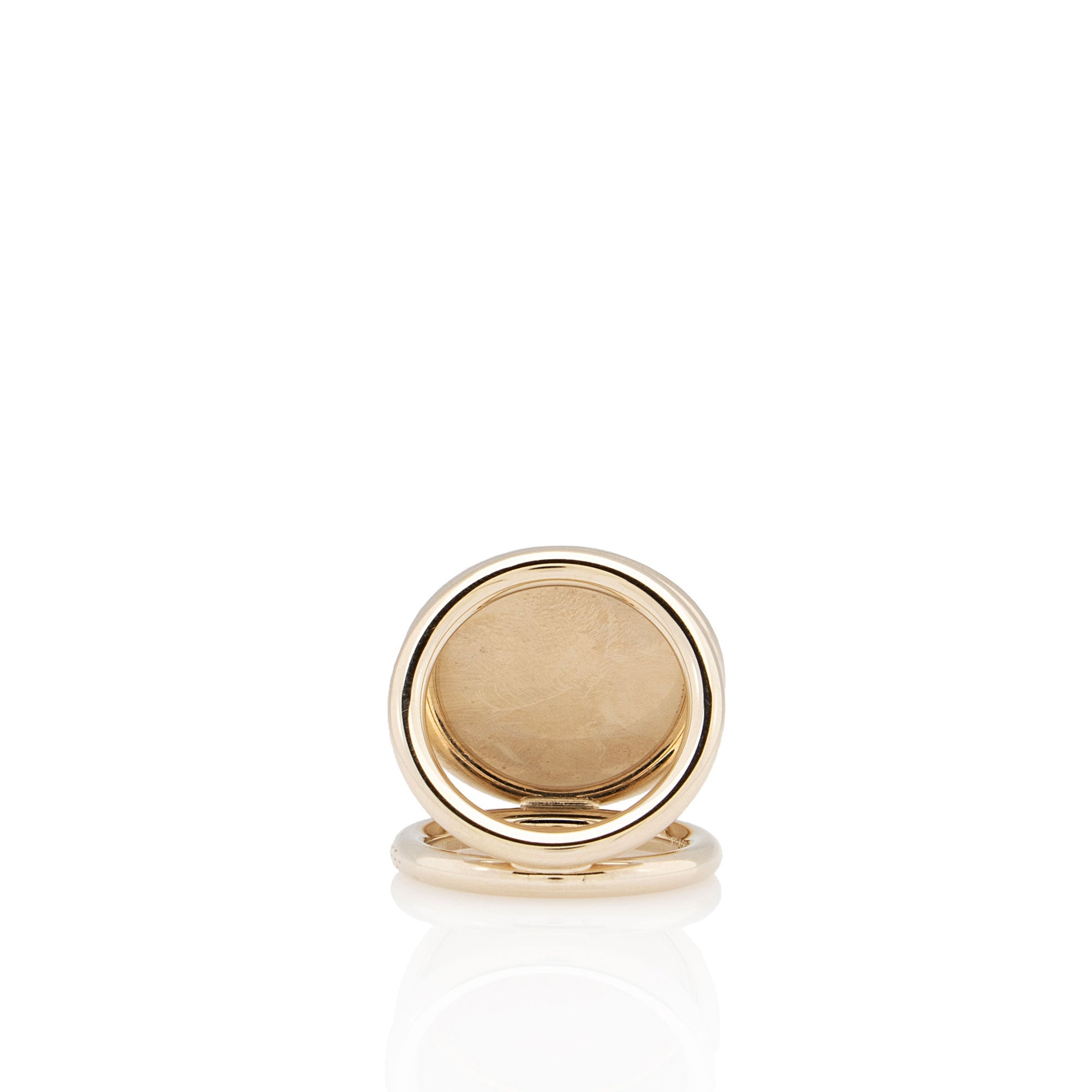 Hermes Palladium Rosace Gravee Trio Scarf Ring