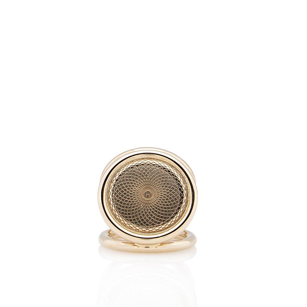 Hermes Palladium Rosace Gravee Trio Scarf Ring