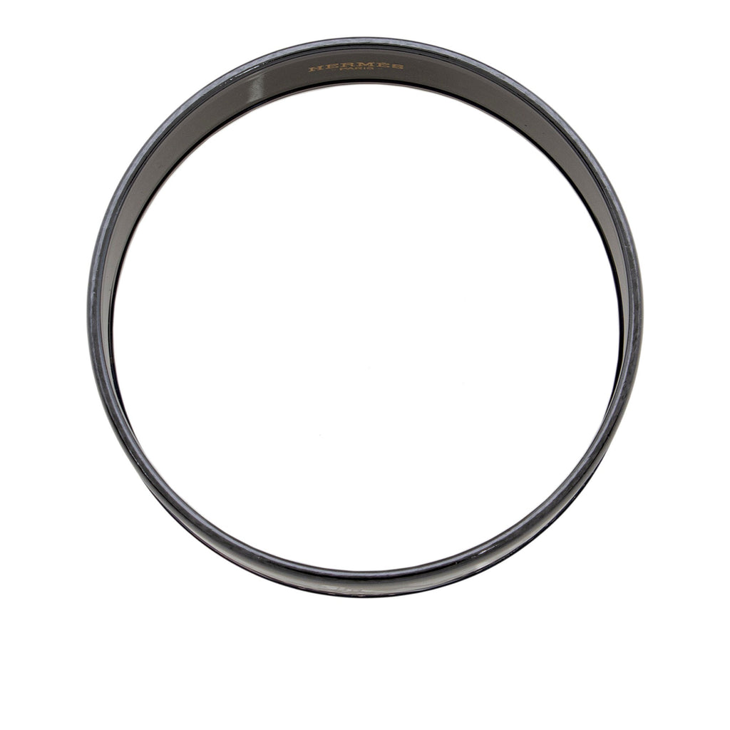 Hermes Printed Enamel Wide Bangle