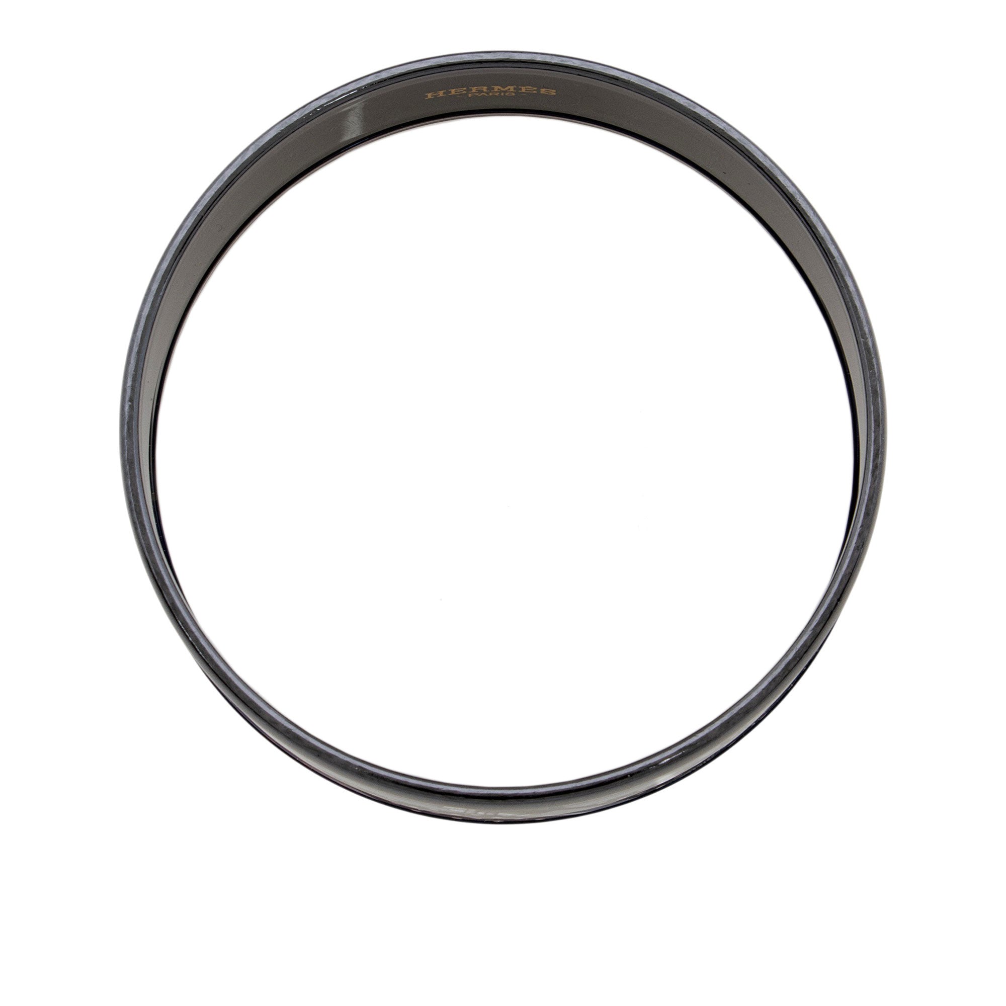 Hermes Printed Enamel Wide Bangle