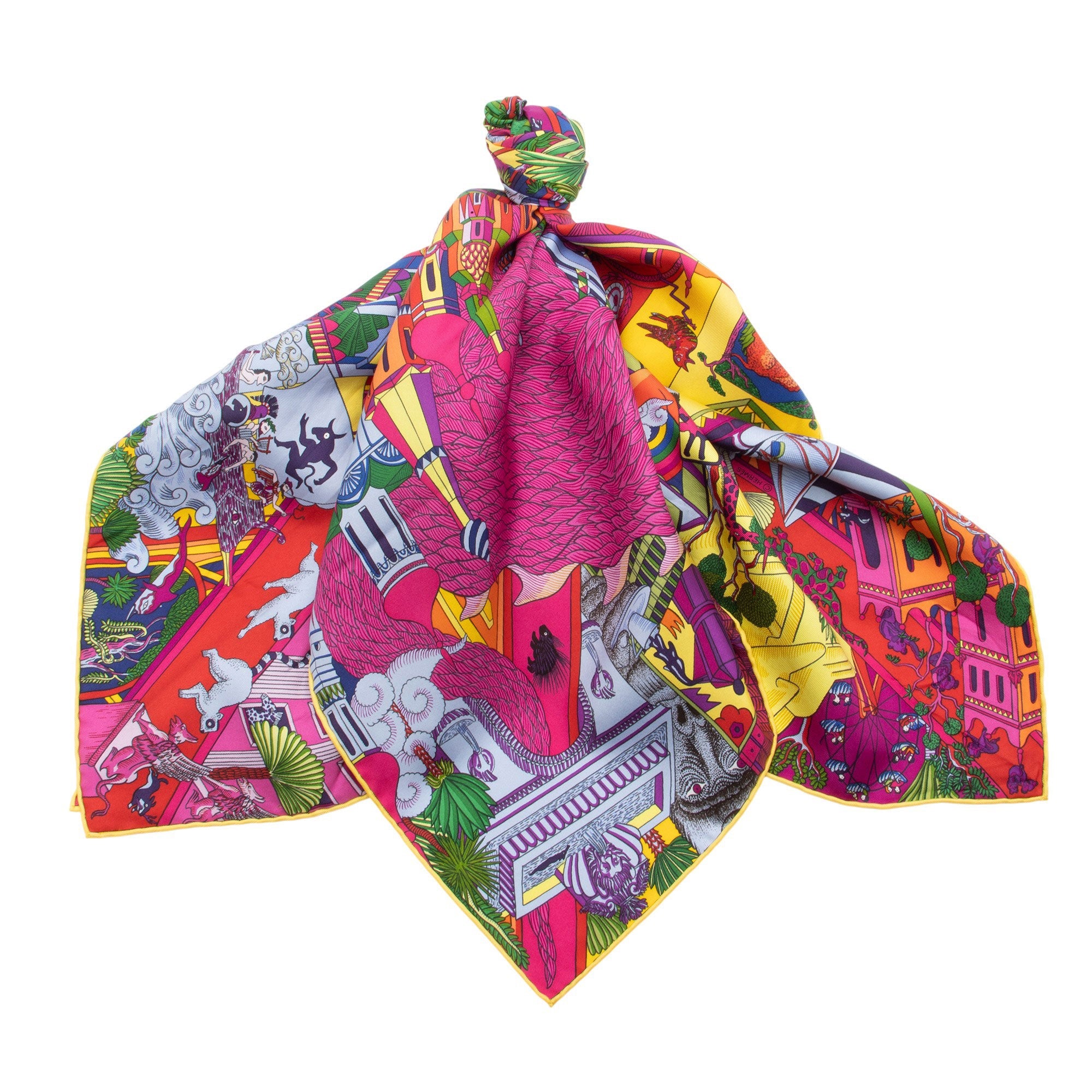 Hermes Silk Animapolis 90cm Scarf - FINAL SALE