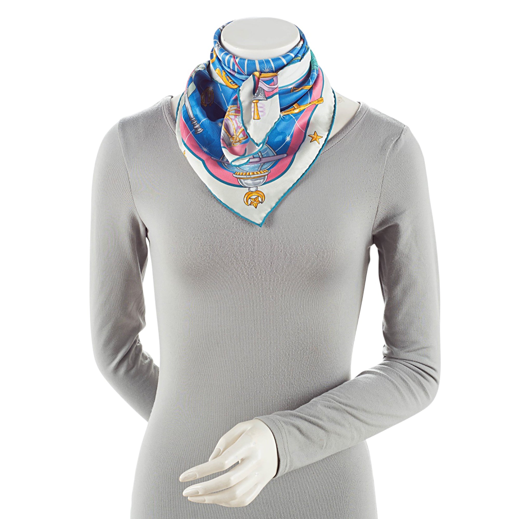 Hermes Silk Chorus Stellarum 70cm Scarf