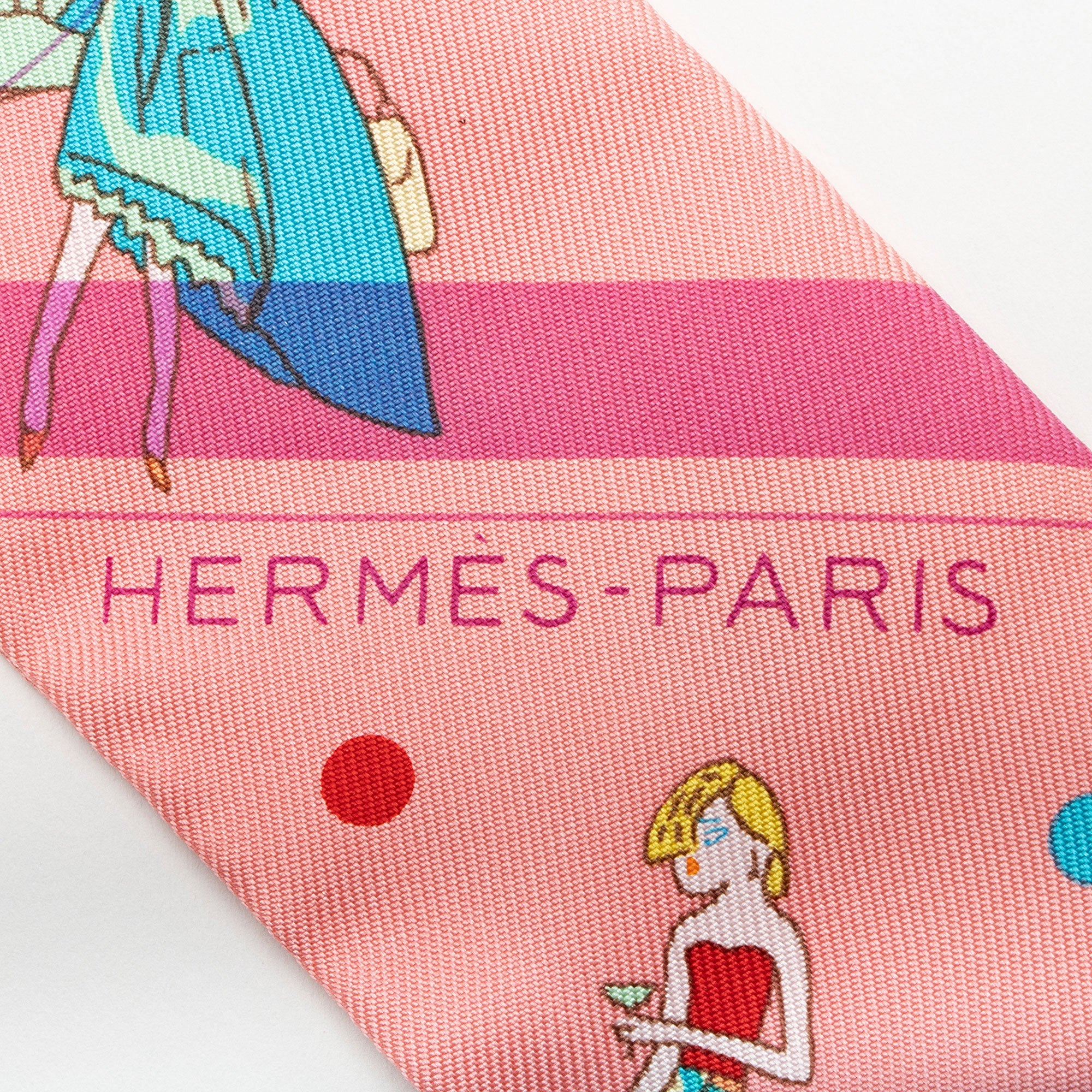 Hermes Silk Ex-Libres Les Parisie Twilly Scarf