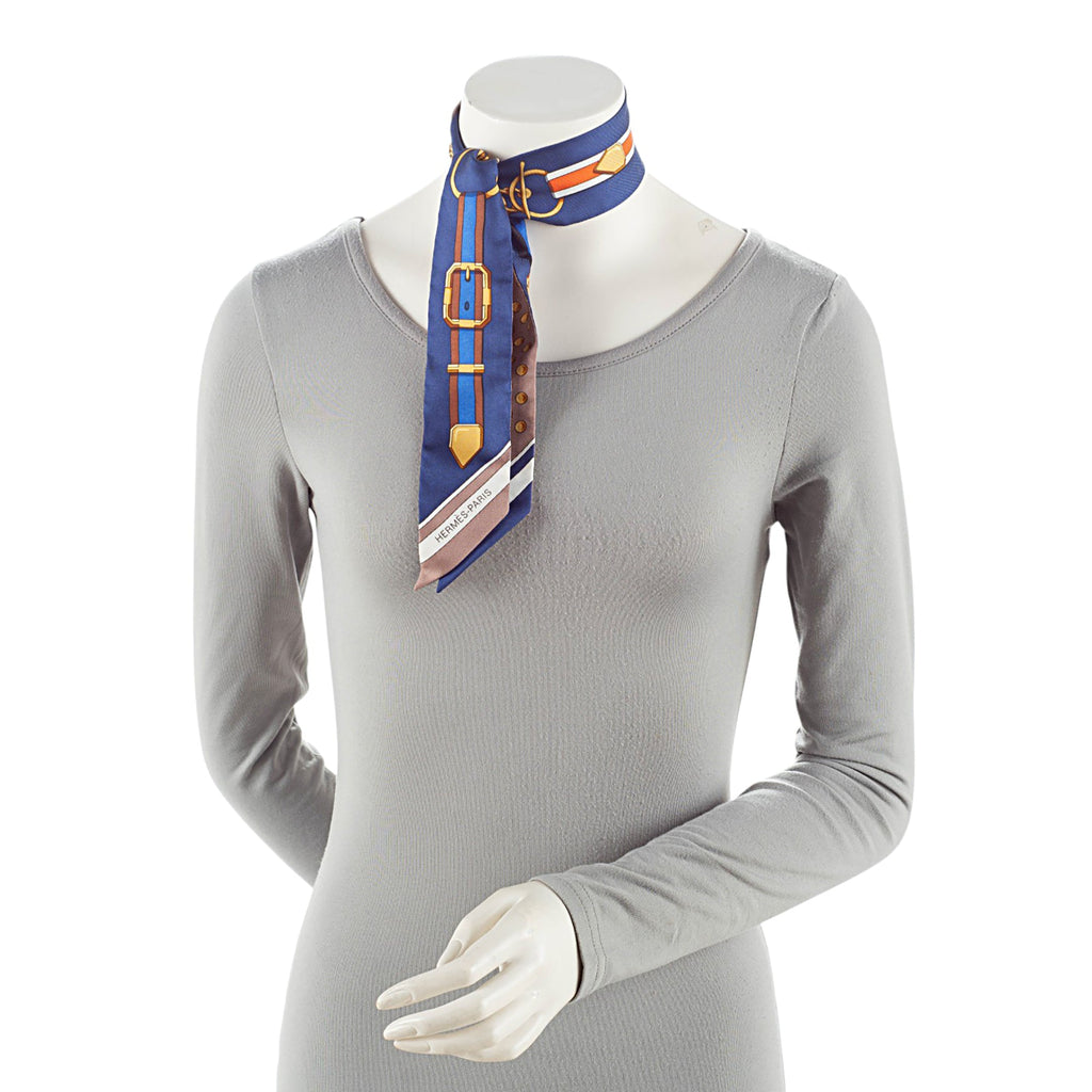 Hermes Silk Grand Tralala Twilly Scarf