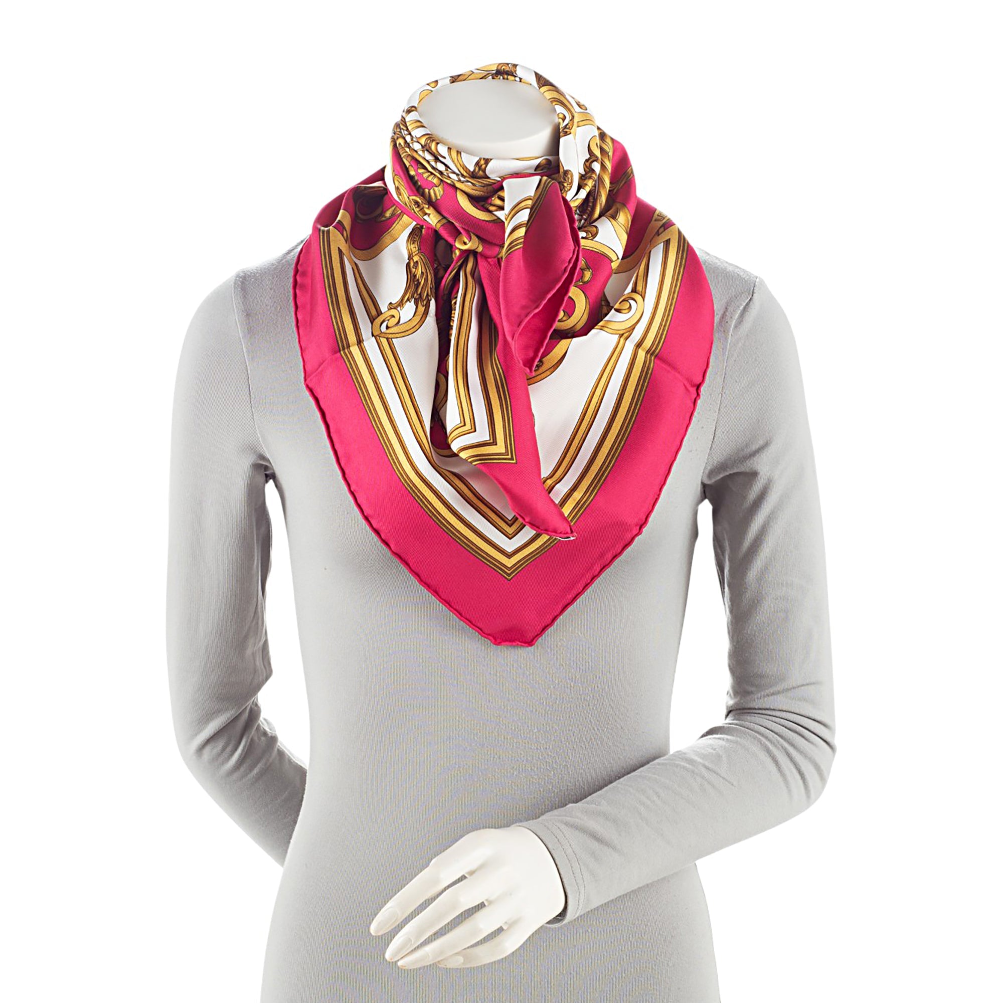 Hermes Silk Les Tuileries 90cm Scarf