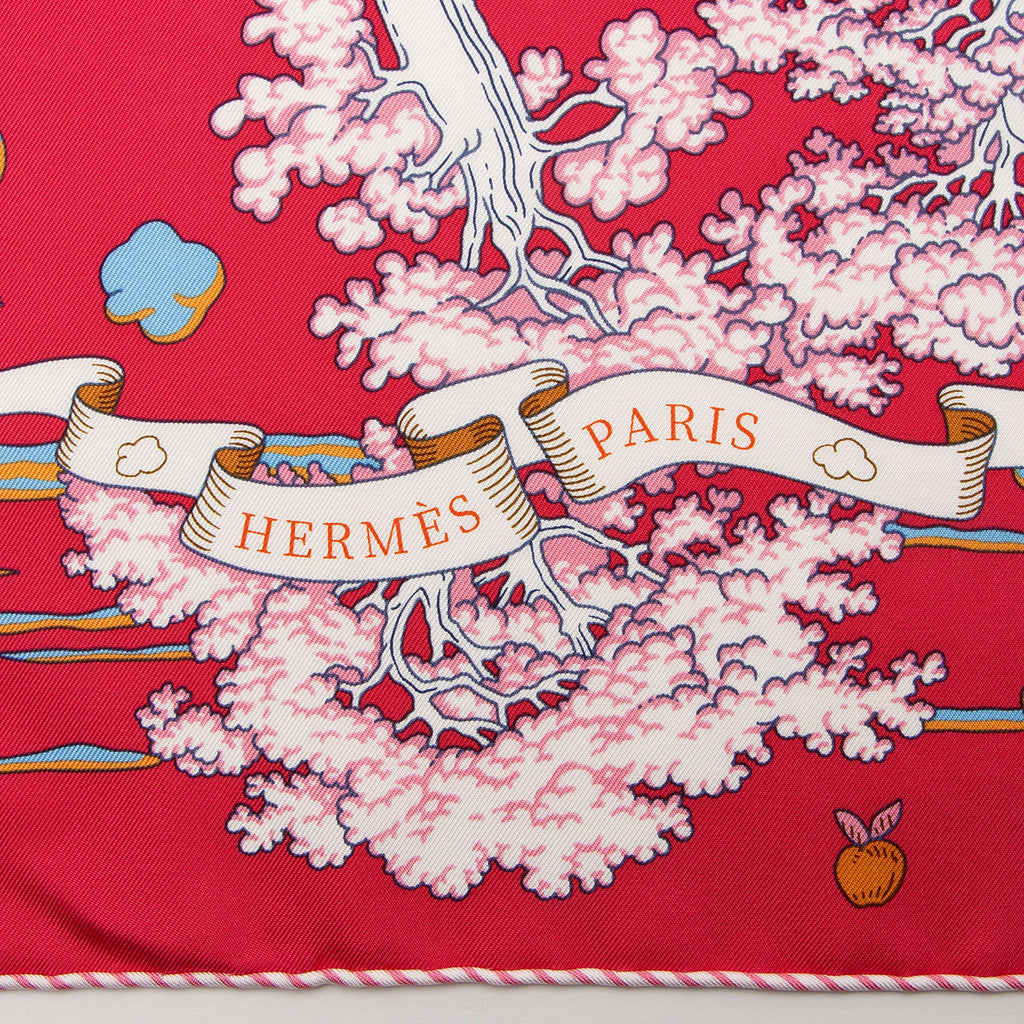 Hermes Silk Sur Mon Nuage 90cm Scarf
