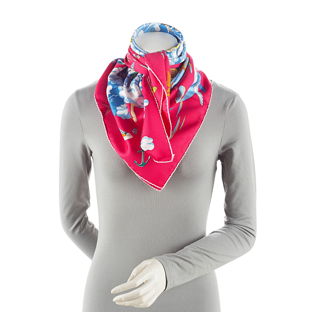 Hermes Silk Sur Mon Nuage 90cm Scarf