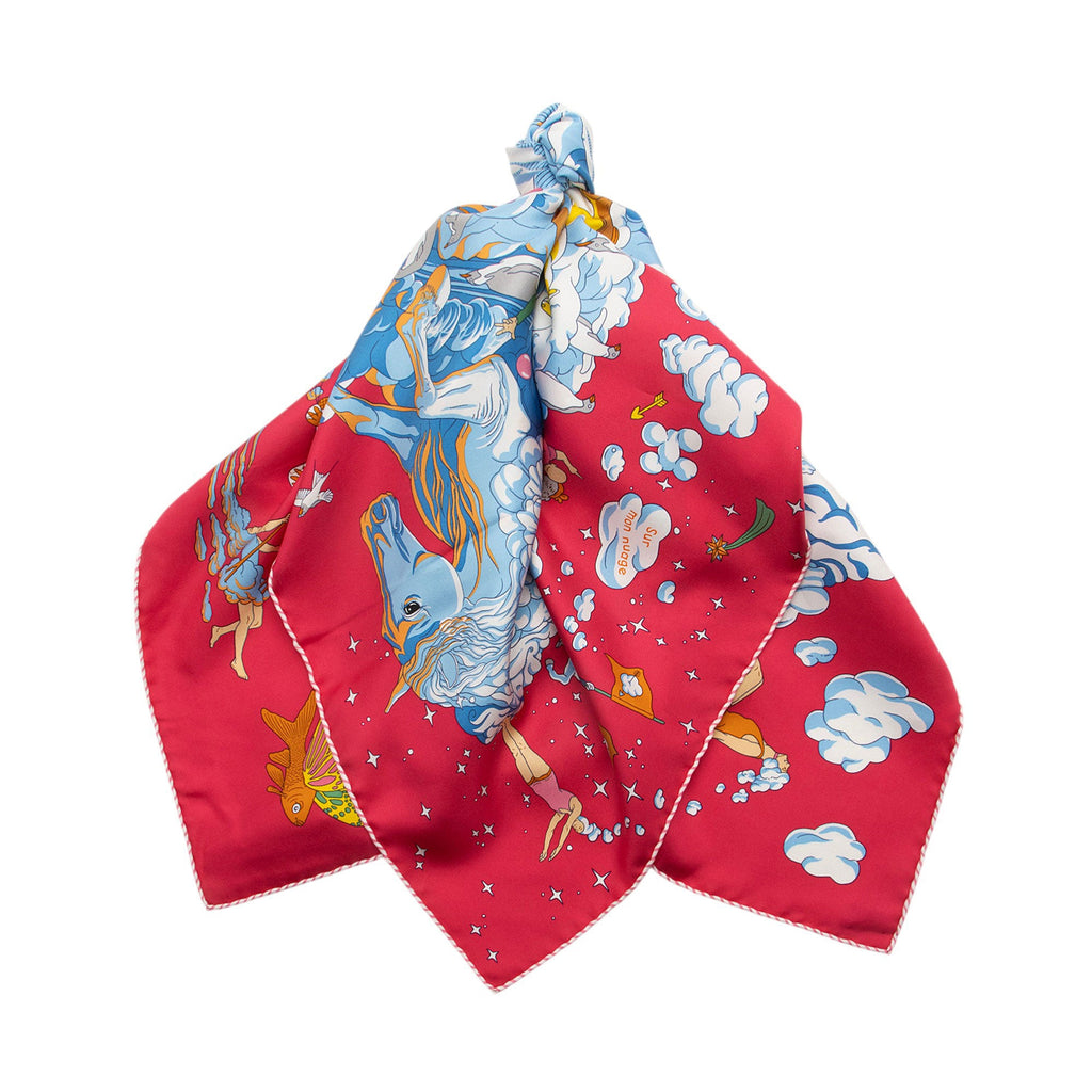 Hermes Silk Sur Mon Nuage 90cm Scarf