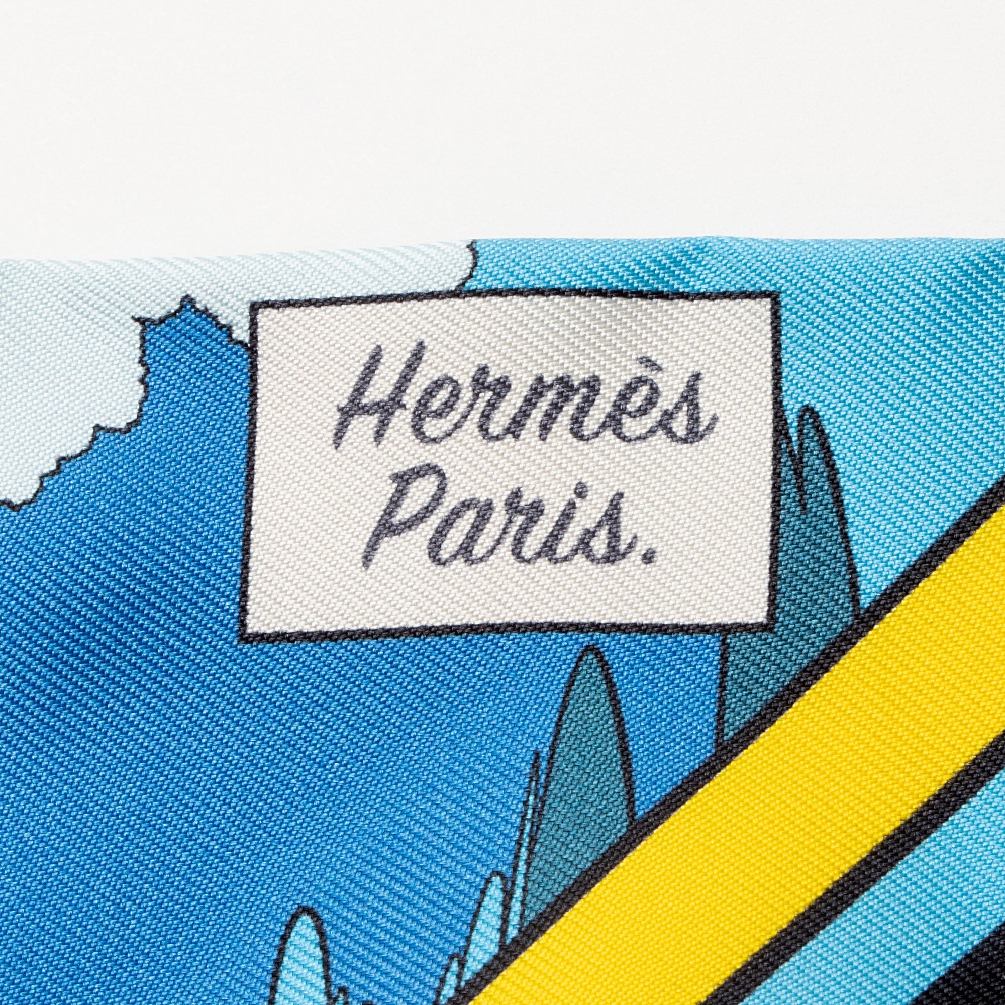 Hermes Silk WOW Comic Twilly Scarf