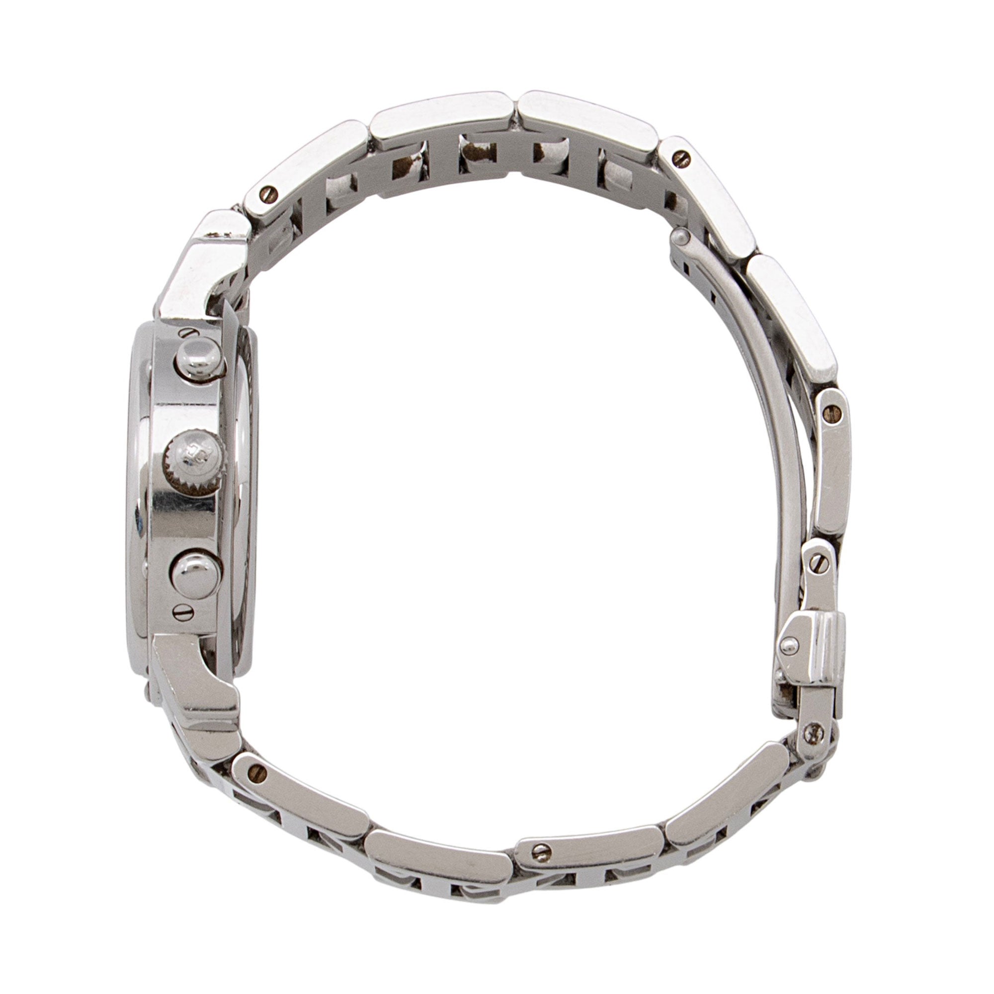 Hermes Stainless Steel Quartz Clipper Chronograph 31mm Watch