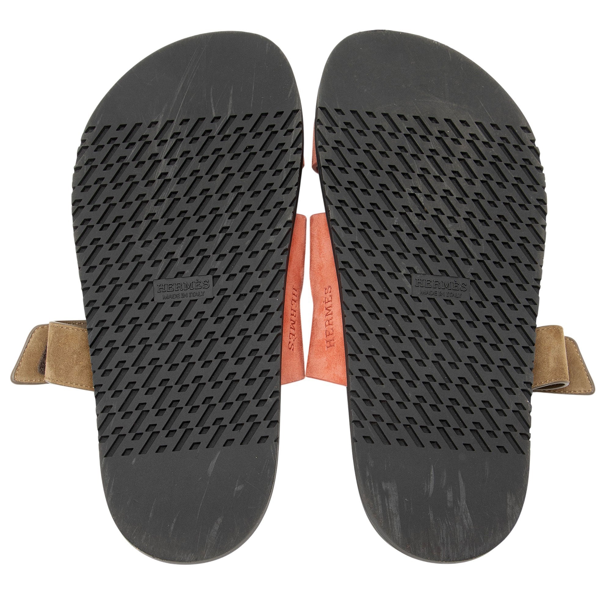Hermes Suede Chypre Slide Sandals - Size 8.5 / 38.5
