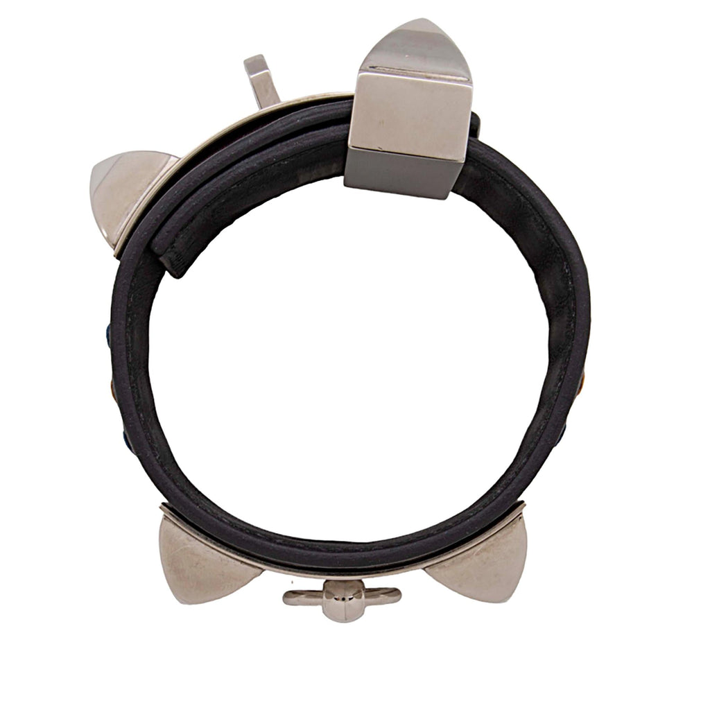 Hermes Swift Calfskin Embroidered Collier de Chien Bracelet (SHF-AqnYOp)